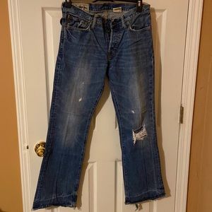 Abercrombie and Fitch 30x30 distressed mens jeans